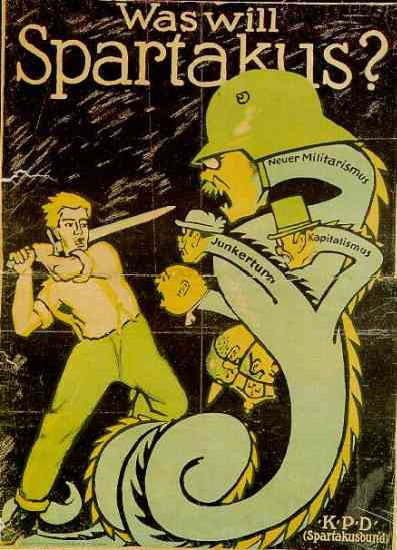 Plakat der KPD (Spartakusbund)